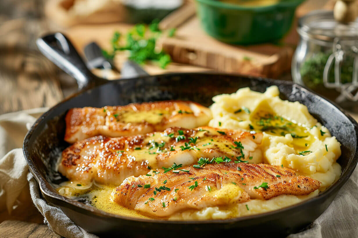 Pannfisch im Herrenhaus Tüschow