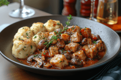 Wildgulasch im Herrenhaus Tüschow